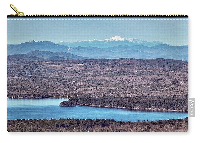  Zip Pouch featuring the photograph Mount Washington and Chocorua over Lake Wentworth by John Gisis
