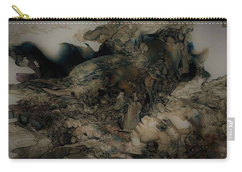 Mountain Carry-all Pouch featuring the painting Mountain Dawn by Angela Marinari