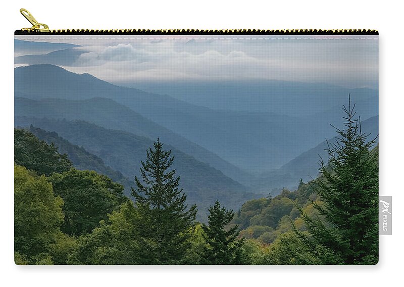 Scripture Zip Pouch featuring the photograph Mountains Mighty by Marcy Wielfaert