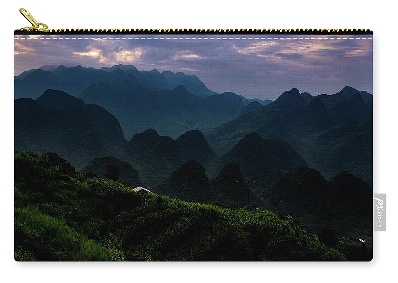 Ha Giang Carry-all Pouch featuring the photograph Waiting For The Night - Ha Giang Loop Road. Northern Vietnam by Earth And Spirit