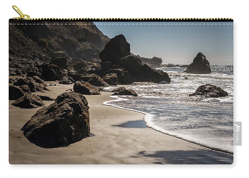 Marin Zip Pouch featuring the photograph Muir Beach IV Color by David Gordon
