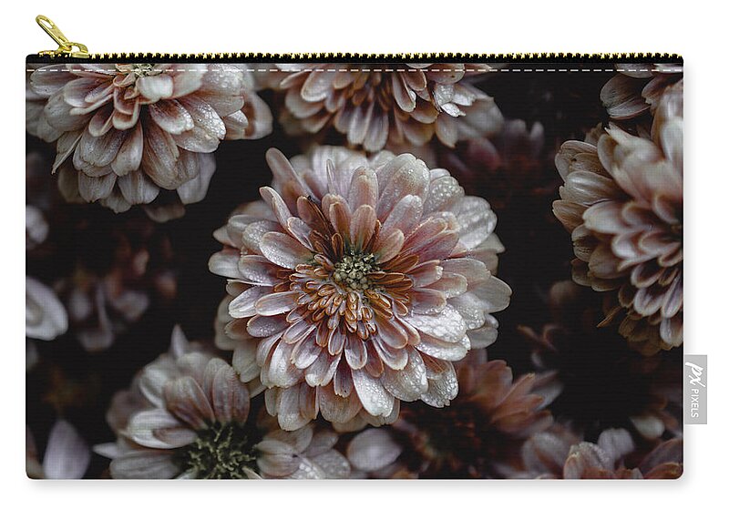 Photo Zip Pouch featuring the photograph Mums by Evan Foster