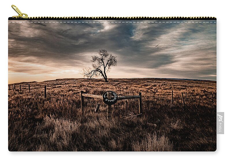 Prairie Carry-all Pouch featuring the photograph Murray Tree by Darcy Dietrich