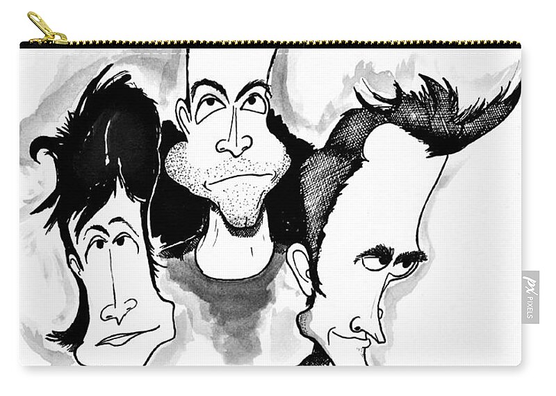 Muse Carry-all Pouch featuring the drawing Muse by Michael Hopkins