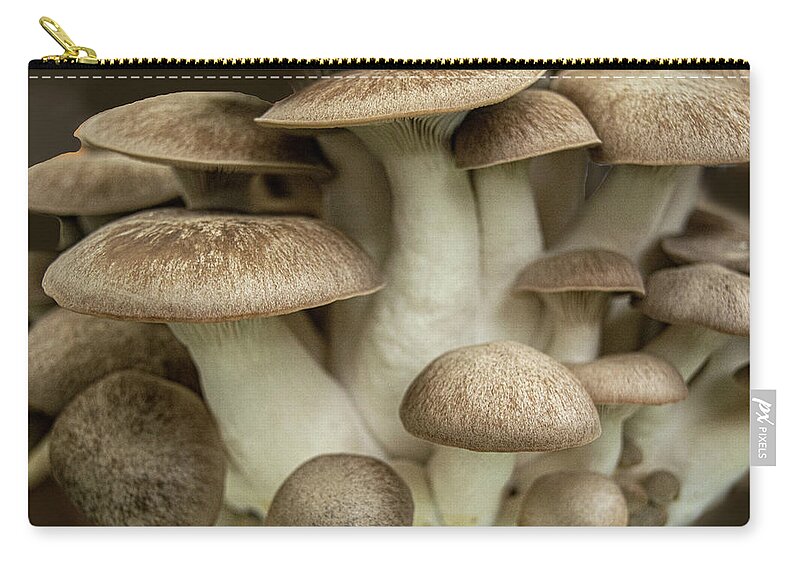 Mushroom Zip Pouch featuring the photograph Mushroom Cluster by Frank Wilson