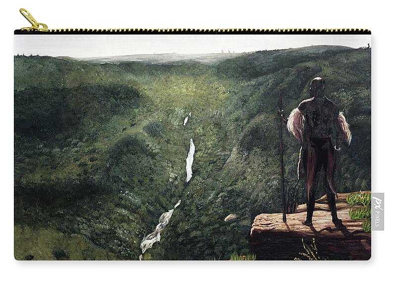 African Art Carry-all Pouch featuring the painting My Kingdom by Ronnie Moyo