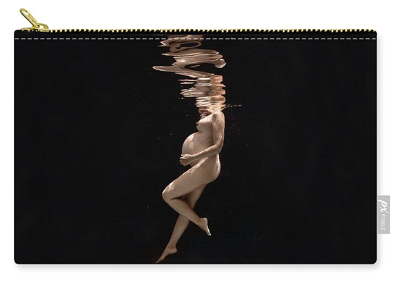 Underwater Zip Pouch featuring the photograph My Lovely Zoe by Gemma Silvestre