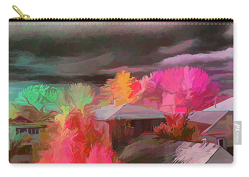 Acrylic Zip Pouch featuring the photograph My view in acrylic by Alan Goldberg