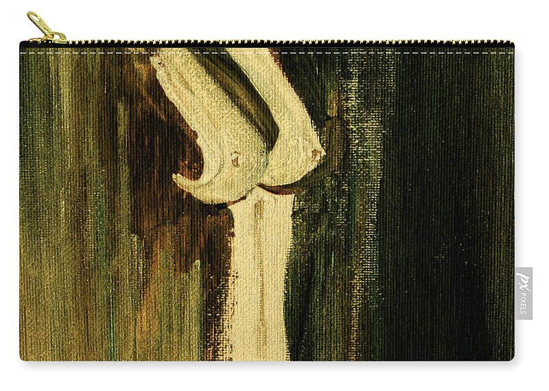 Naked Beauty Zip Pouch featuring the painting Naked Beauty by Julie Lueders 