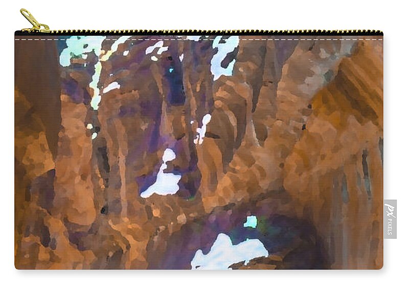 Photo Zip Pouch featuring the photograph Narrows in Zion by Kate McTavish