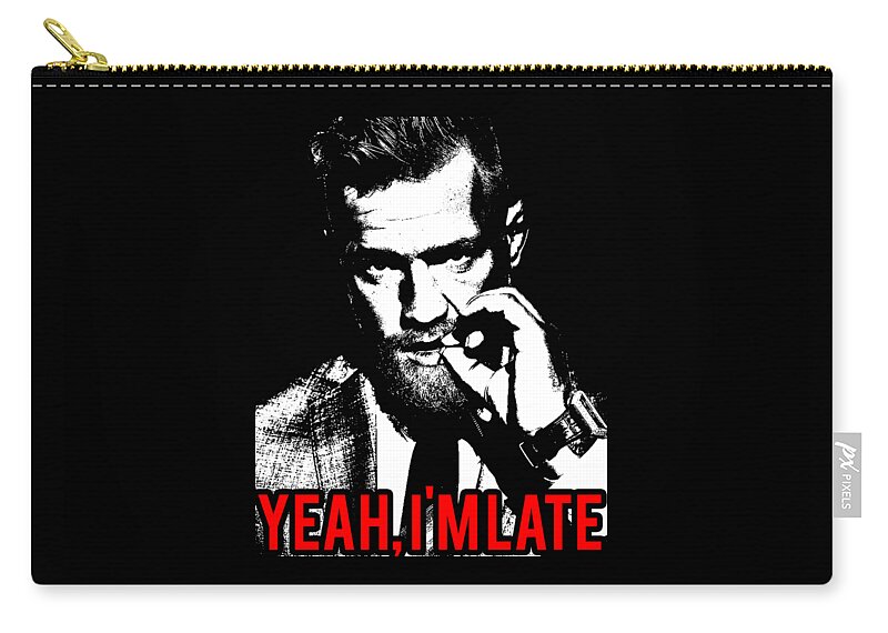 Conor Mcgregor Zip Pouch featuring the digital art Nate Diaz 1 by Vitor Brmla