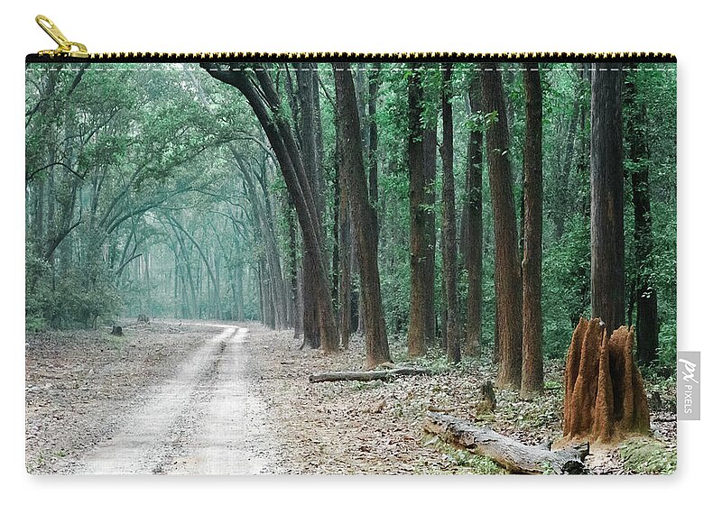 Trees Zip Pouch featuring the photograph The Path Less Understood by Puttaswamy Ravishankar