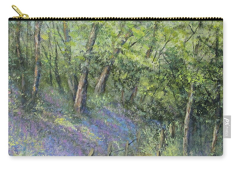 Woodland Zip Pouch featuring the painting Nature Walk by Valerie Travers