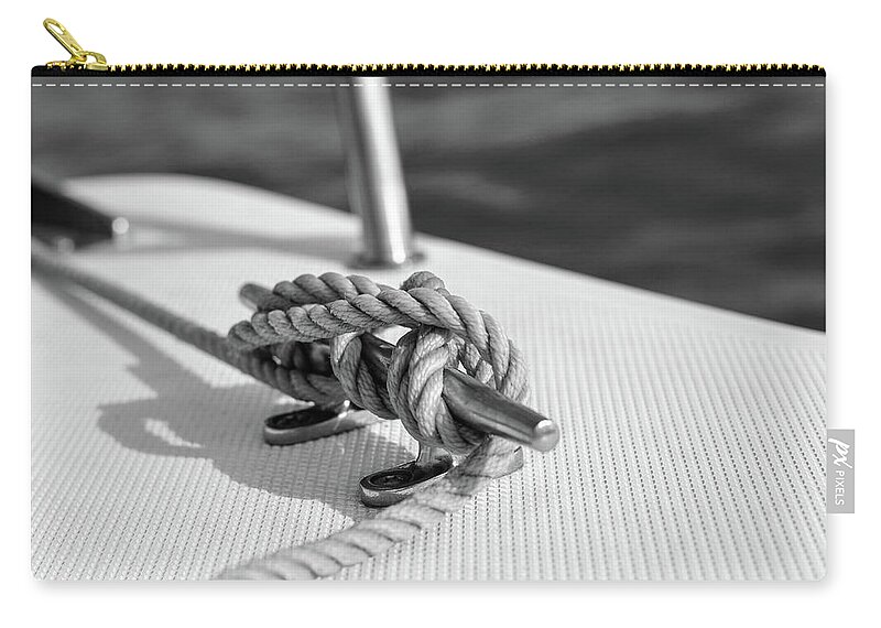 Boating Zip Pouch featuring the photograph Nautical by Laura Fasulo