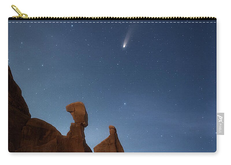 Comet Neowise Zip Pouch featuring the photograph Nefertiti's Wish by Darren White