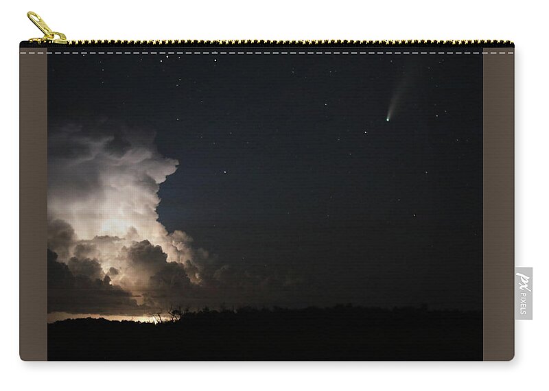 Comet Zip Pouch featuring the photograph Neowise-7 by Jean Clark