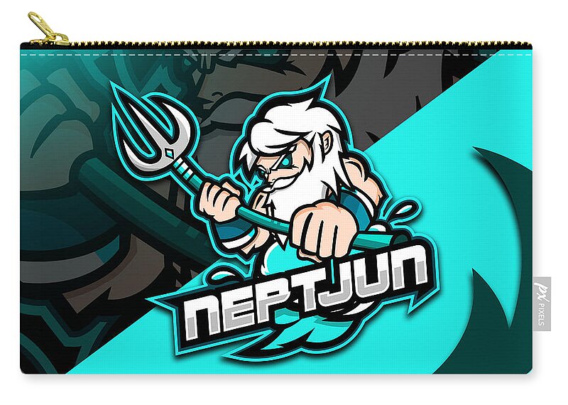  Zip Pouch featuring the photograph Neptjun Profile by Donn Ingemie