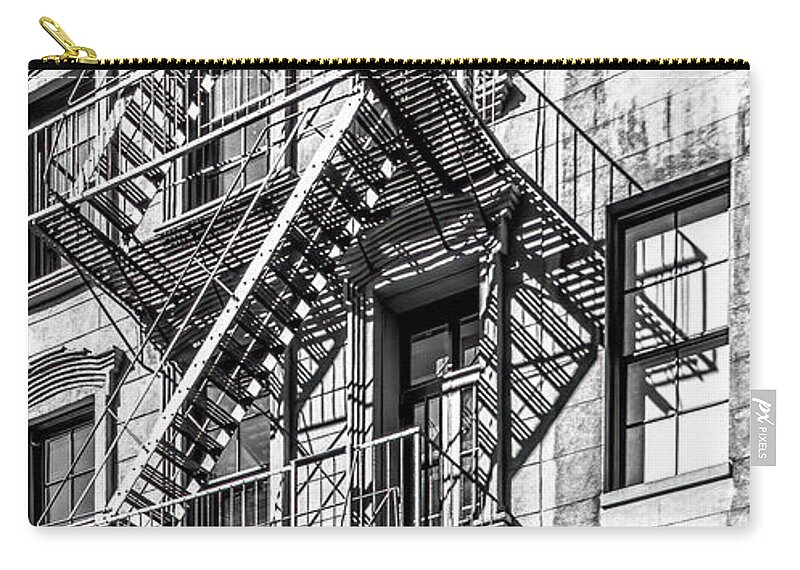 Nyc Zip Pouch featuring the photograph New York Escape by Marcy Wielfaert