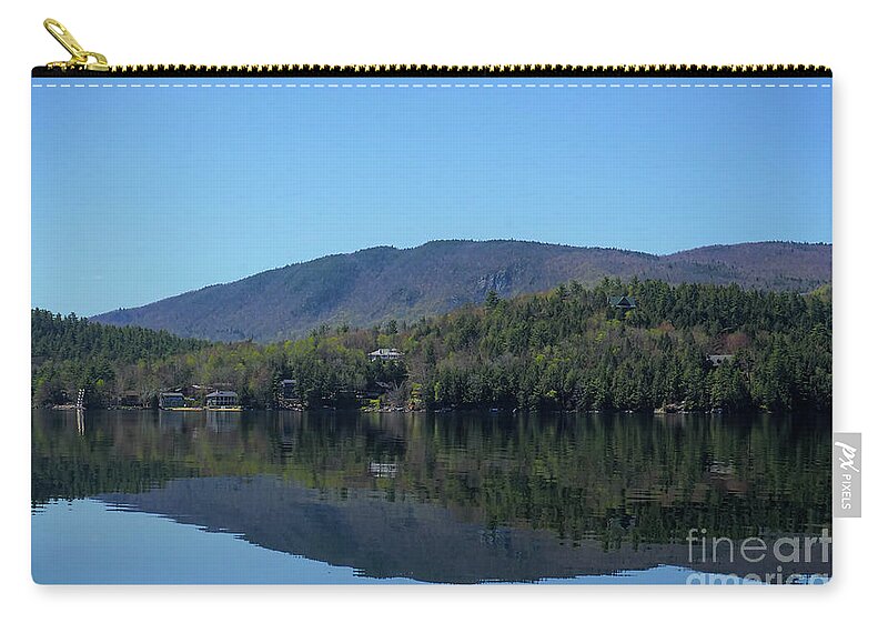 Newfound Lake Carry-all Pouch featuring the photograph Newfound Reflections of Hebron by Xine Segalas