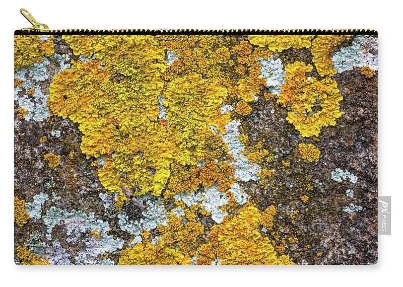 Tom Singleton Photography Zip Pouch featuring the photograph Newport Stone Wall by Tom Singleton