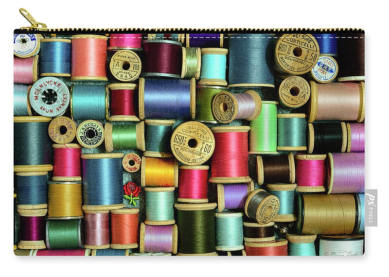 Colorful Zip Pouch featuring the photograph Nice Threads by Brian Tada