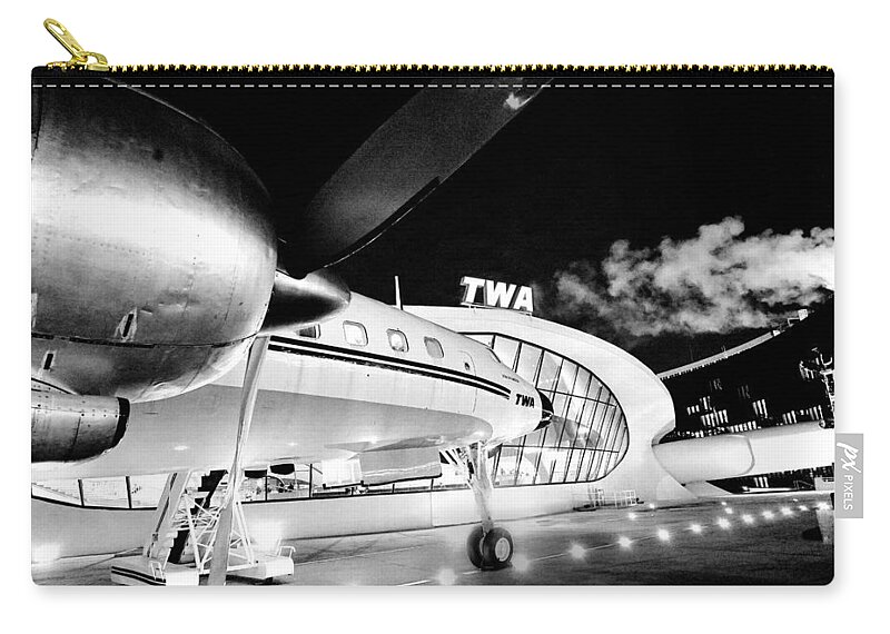 Connie Carry-all Pouch featuring the photograph Night Flight by Steve Ember
