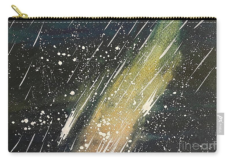 Stars Carry-all Pouch featuring the painting Night Sky by Lisa Neuman