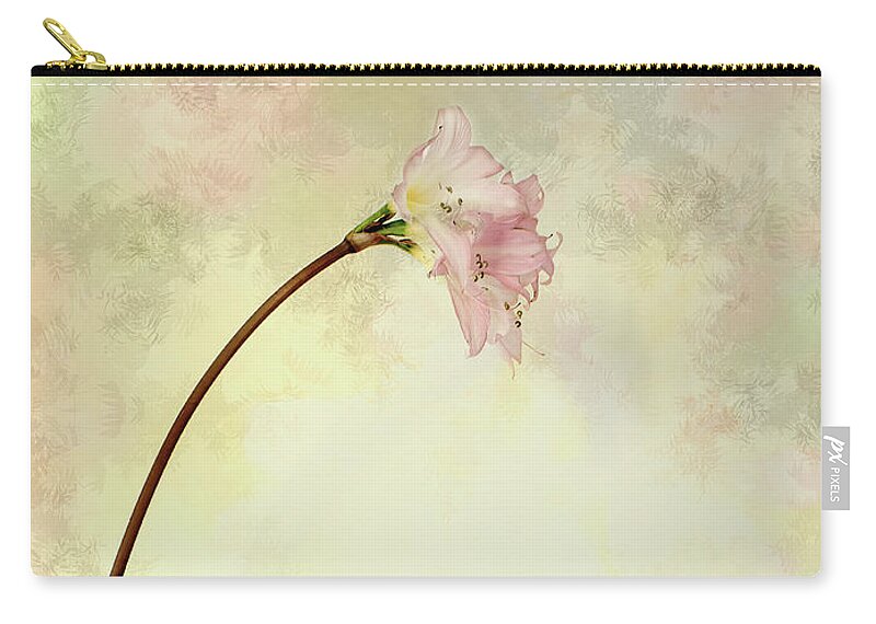 Flower Zip Pouch featuring the photograph Pink Easter Lily by Elaine Teague