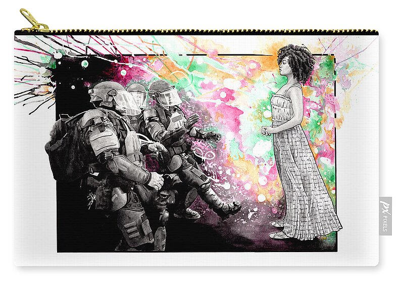 Resit Carry-all Pouch featuring the painting No Fear In My Body by Tiffany DiGiacomo