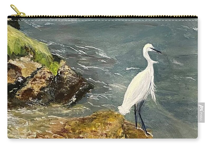 Painting Zip Pouch featuring the painting No Regrets by Paula Pagliughi