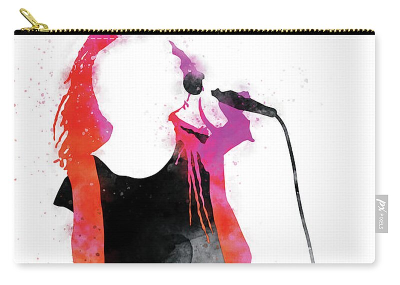 Living Zip Pouch featuring the digital art No238 MY Living Color Watercolor Music poster by Chungkong Art