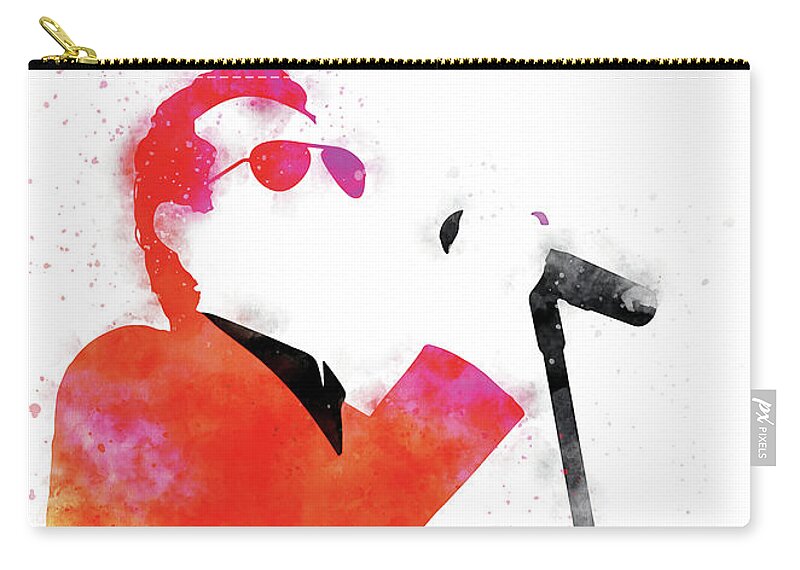 Marc Zip Pouch featuring the digital art No292 MY Marc Anthony Watercolor Music poster by Chungkong Art