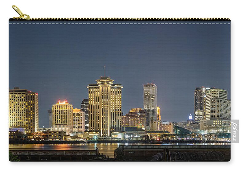 New Orleans Zip Pouch featuring the photograph NOLA Skyline by Rod Best
