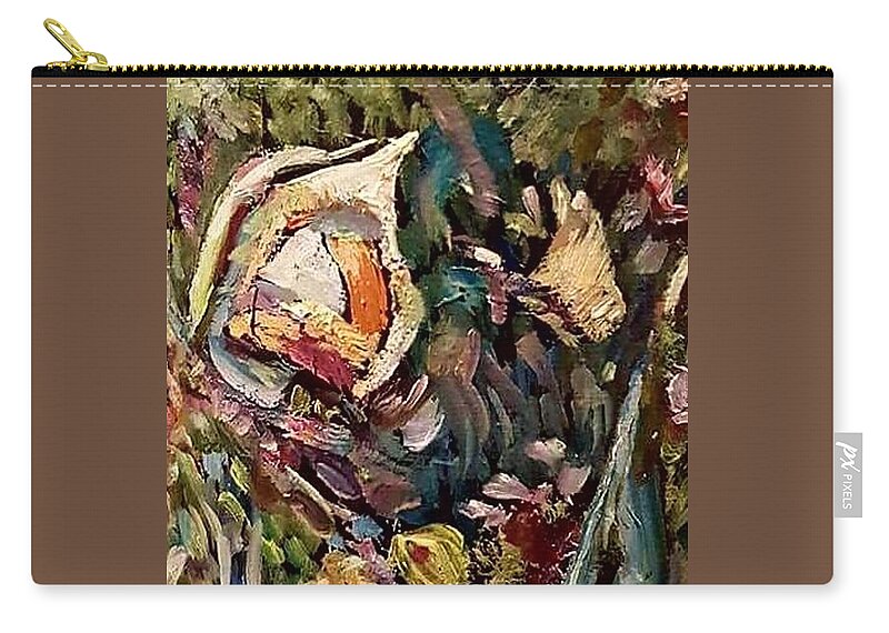 New Orleans Zip Pouch featuring the painting Nola summer by Julie TuckerDemps