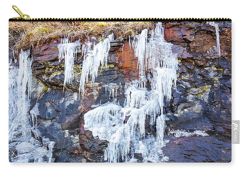 Georgia Zip Pouch featuring the photograph North Georgia Mountain Served Cold by Ed Williams