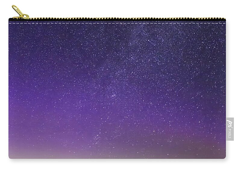 Aurora Zip Pouch featuring the photograph Northern Lights at Lake McDonald by Jack Bell
