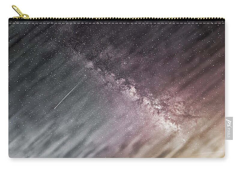 Night Carry-all Pouch featuring the photograph Northern Night Sky Action by Russ Considine