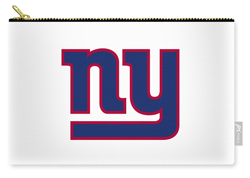 Giants Zip Pouch featuring the digital art Ny Giants by Jessica Switzer