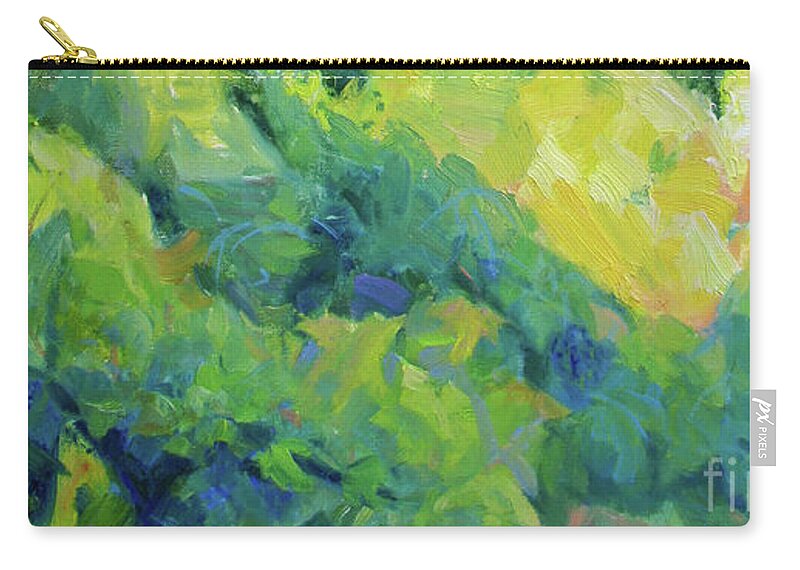 Oak Tree Zip Pouch featuring the painting Oak and Vines by John McCormick