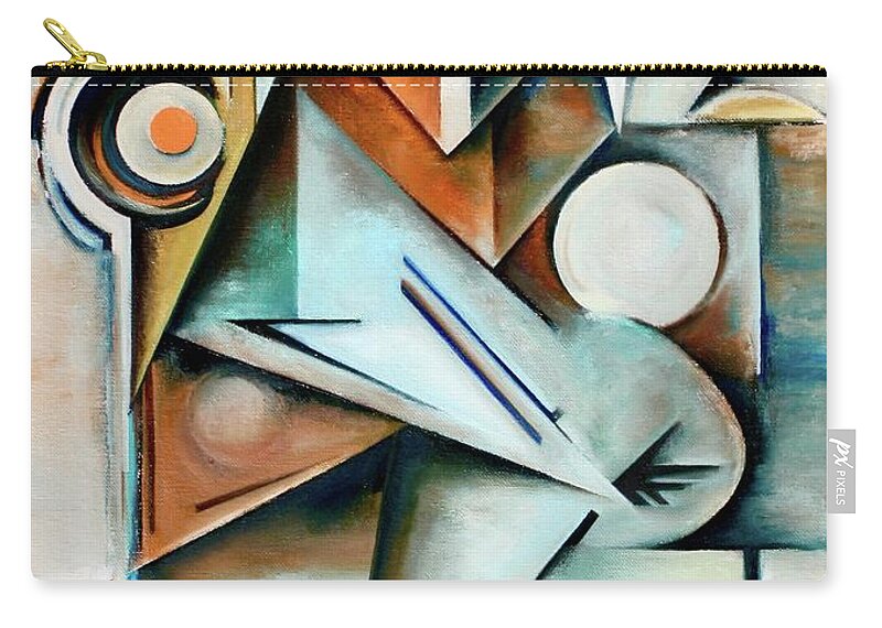 Jazz Carry-all Pouch featuring the painting Oblique / Quaternate by Martel Chapman