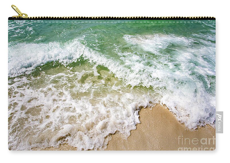 Beach Zip Pouch featuring the photograph Ocean Waves by Beachtown Views