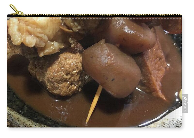 Oden Zip Pouch featuring the photograph Oden by Kosei Chiba