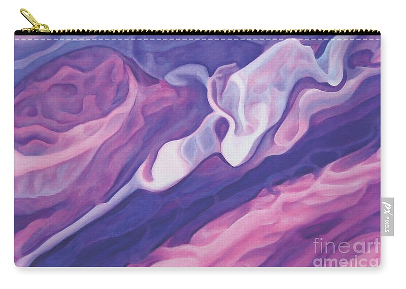 Abstract Zip Pouch featuring the painting Oengus by Antony Galbraith