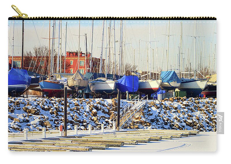 Lake City Marina Carry-all Pouch featuring the photograph Off Season by Susie Loechler
