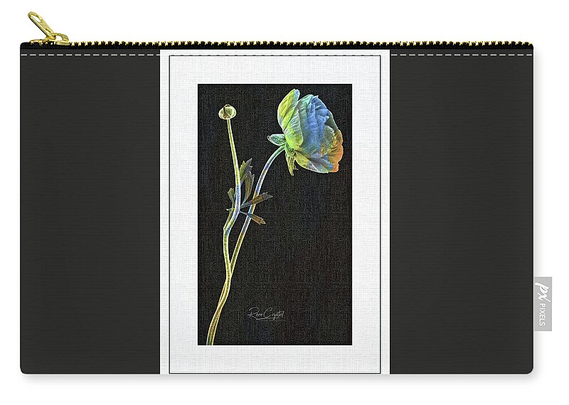 Ranunculus Zip Pouch featuring the photograph Oh, What Color Shall I Wear Today? by Rene Crystal