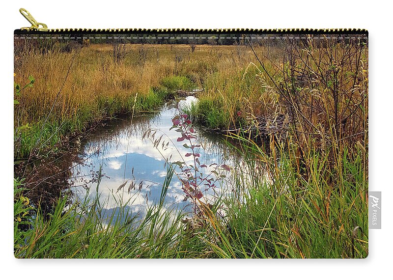 Sky Reflection Zip Pouch featuring the photograph Okanogan Highlands by Dan Eskelson