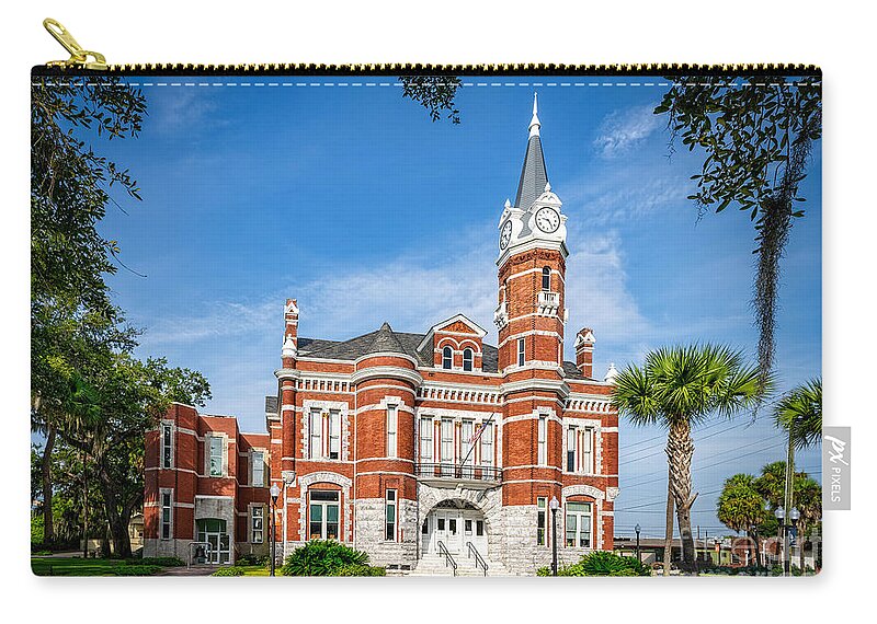Landscapes Zip Pouch featuring the photograph Old City Hall by DB Hayes