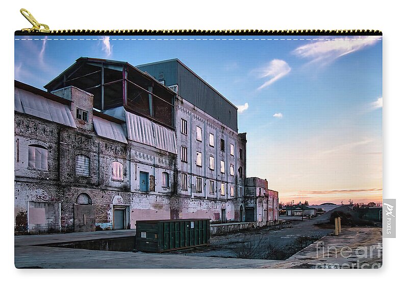 General Mills Zip Pouch featuring the photograph Old General Mills Factory by Shelia Hunt