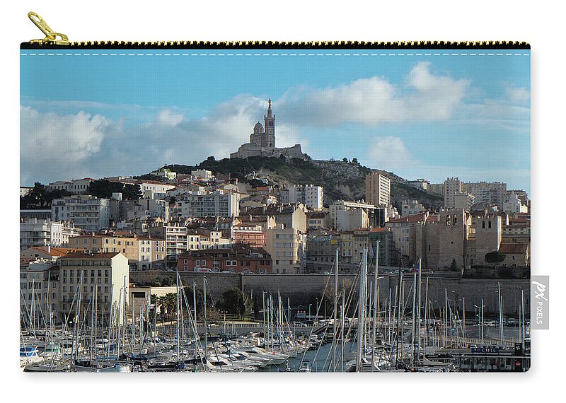 Marseille Zip Pouch featuring the photograph Old Port - Marseille by Angelo DeVal