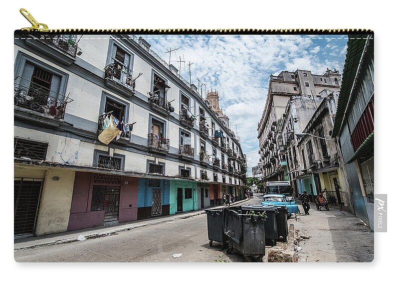 Cuba Zip Pouch featuring the photograph Old street. Havana. Cuba by Lie Yim